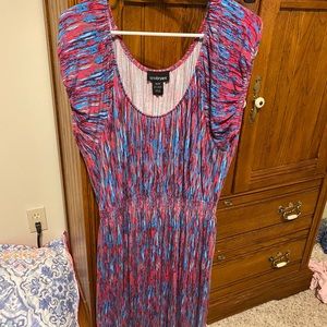 Lane BryantBryan Blue and pink dress size 18/20